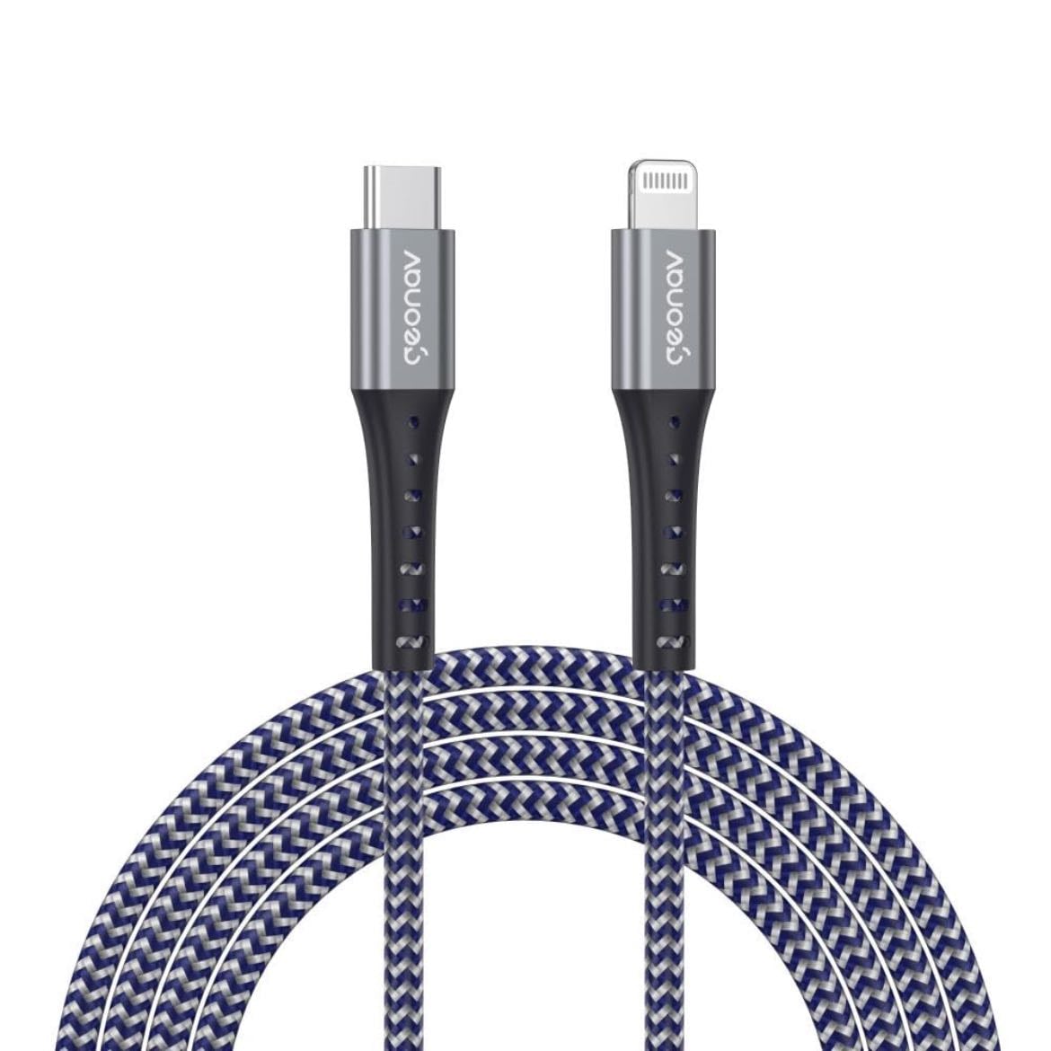 Cabo 2MT iPhone, Lightning para USB-C, conector original Mfi Apple, LIUC02K - Geonav