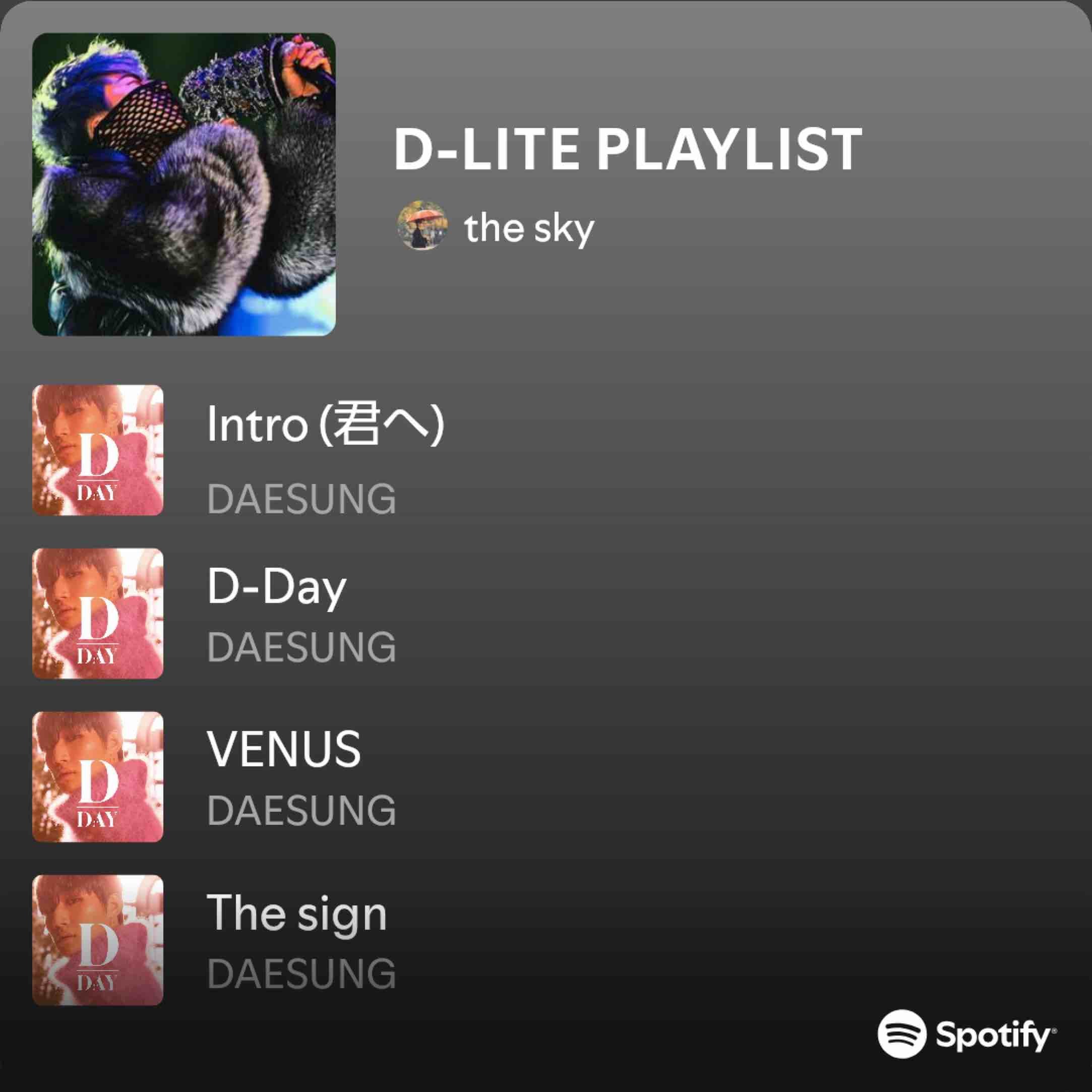 D-LITE PLAYLIST - Spotify