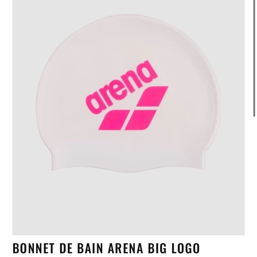 Bonnet de bain arena