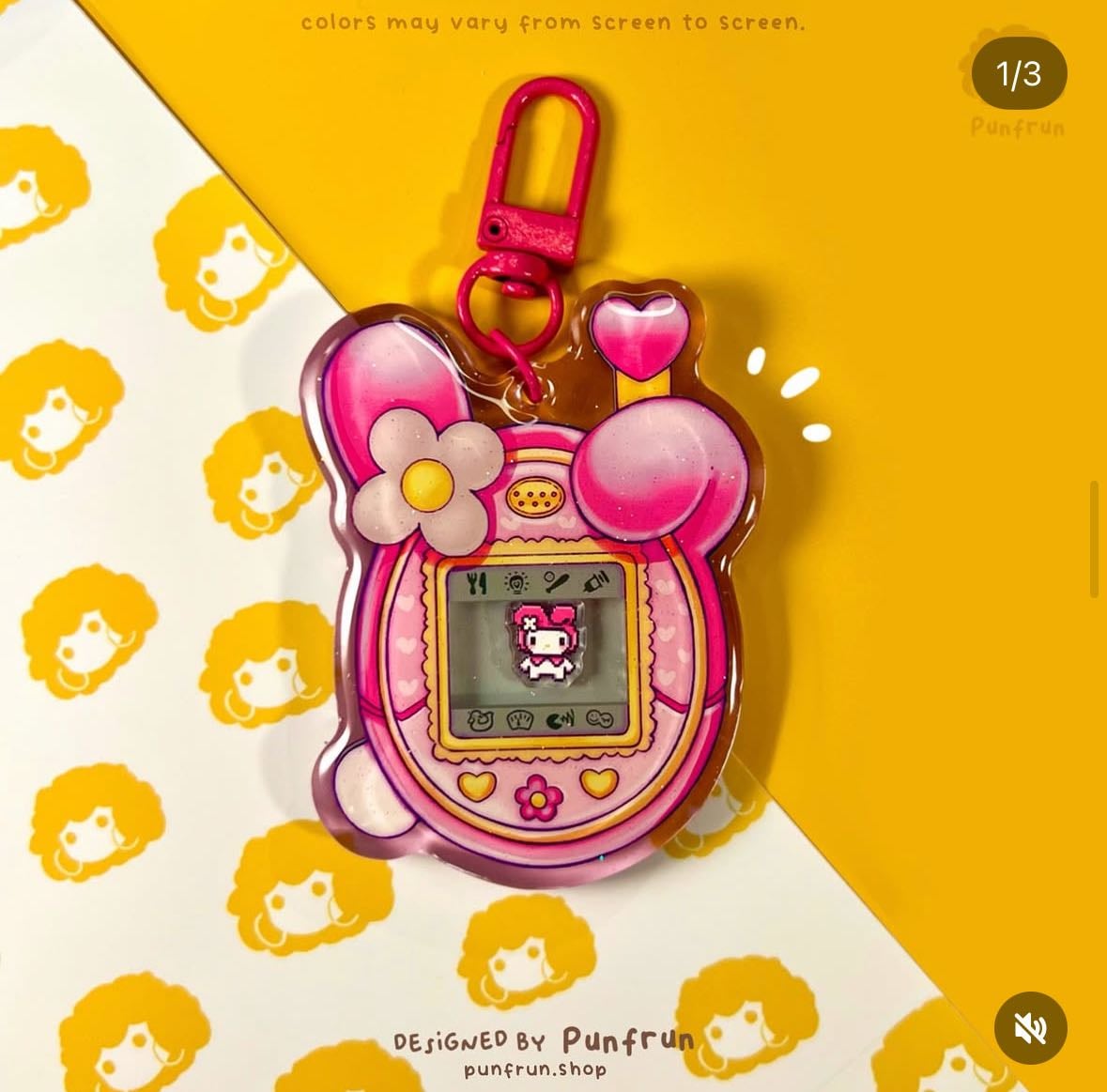 Punfrun - Tamagotchi keychain