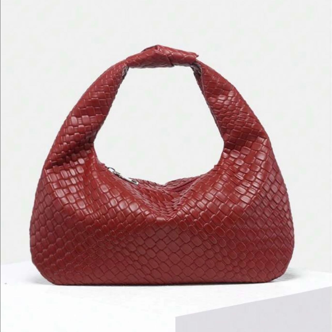 burgundy vintage style twist - shein
