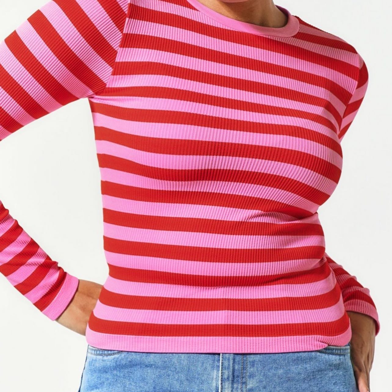 Seamless long sleeve top “chilli red” - mr price fashion