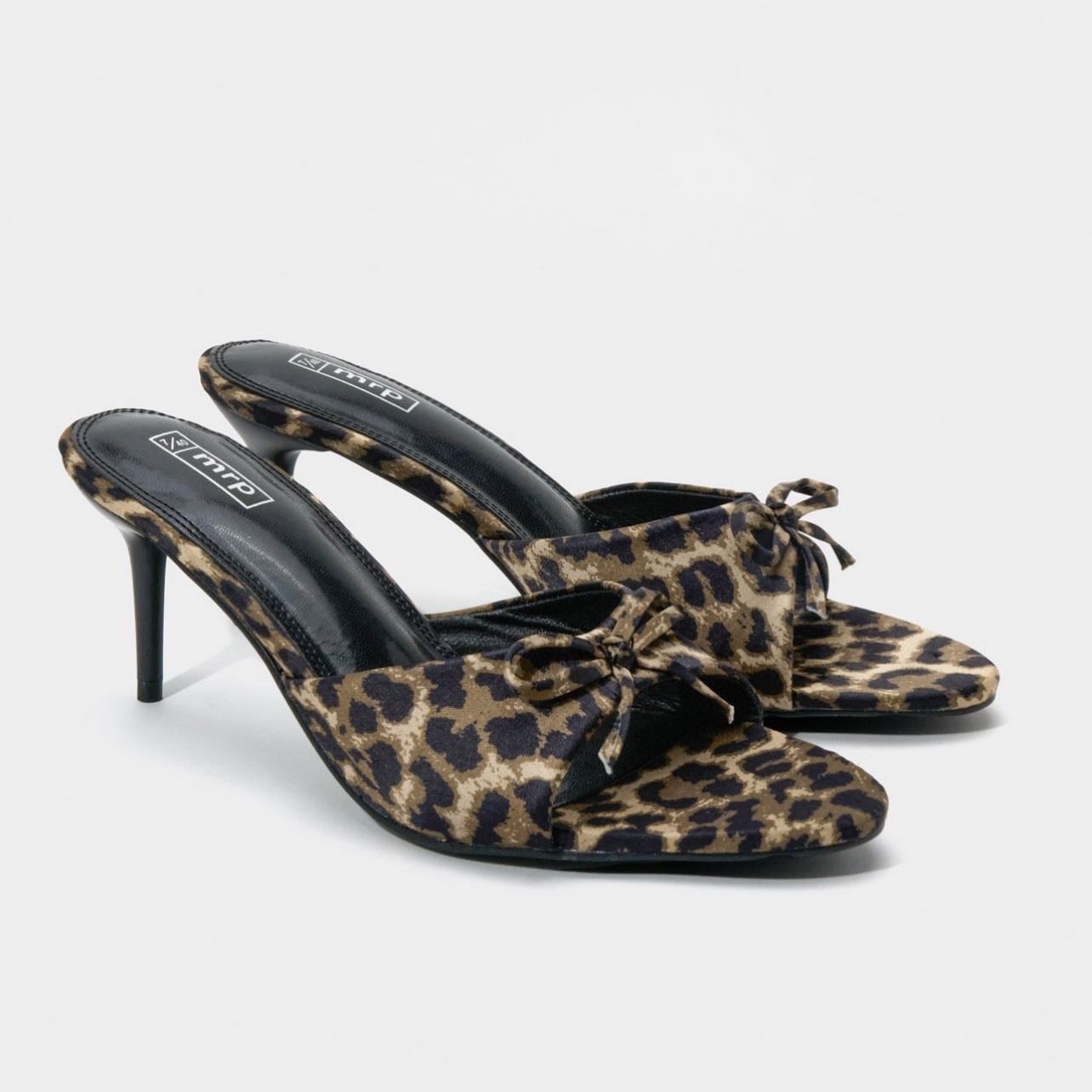 cheetah kitten heel - mrp