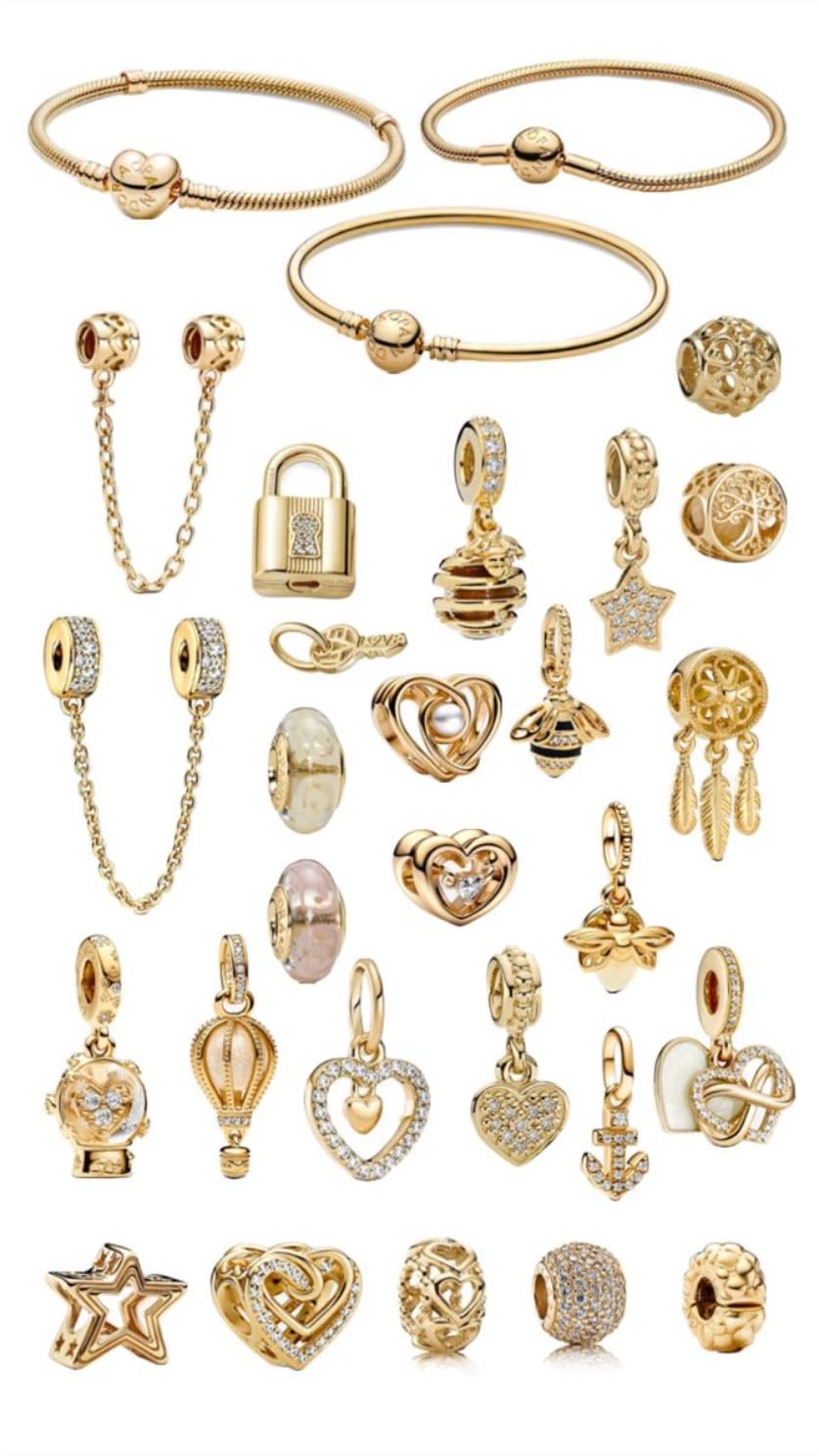 Pandora charm gold