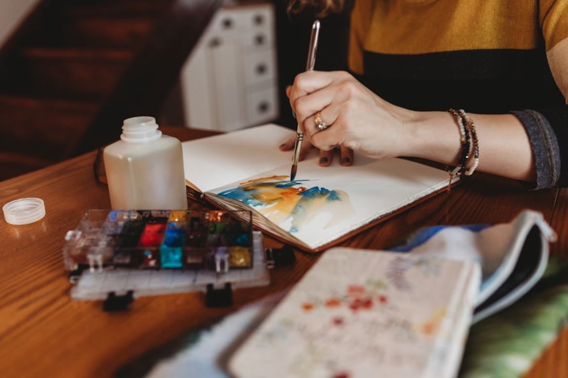 draw, paint, or doodle freely
