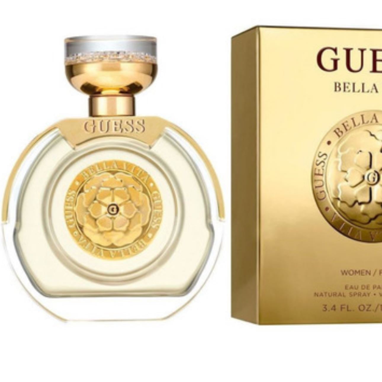 Guess Bella Vita - ya van dos veces que me compro el bodymist con brillos, pero ahora quiero el perfume también lol