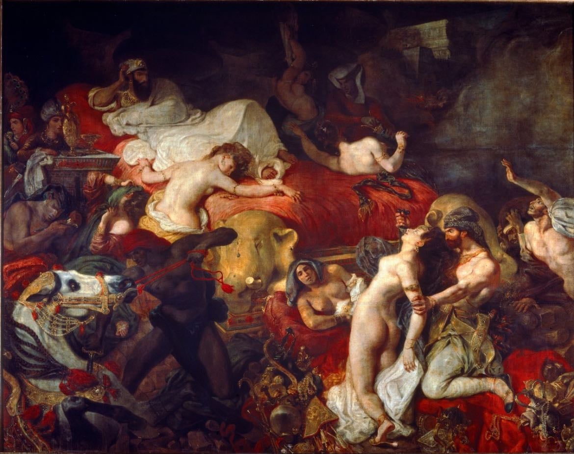 La muerte de Sardanápalo - Museo del Louvre, París