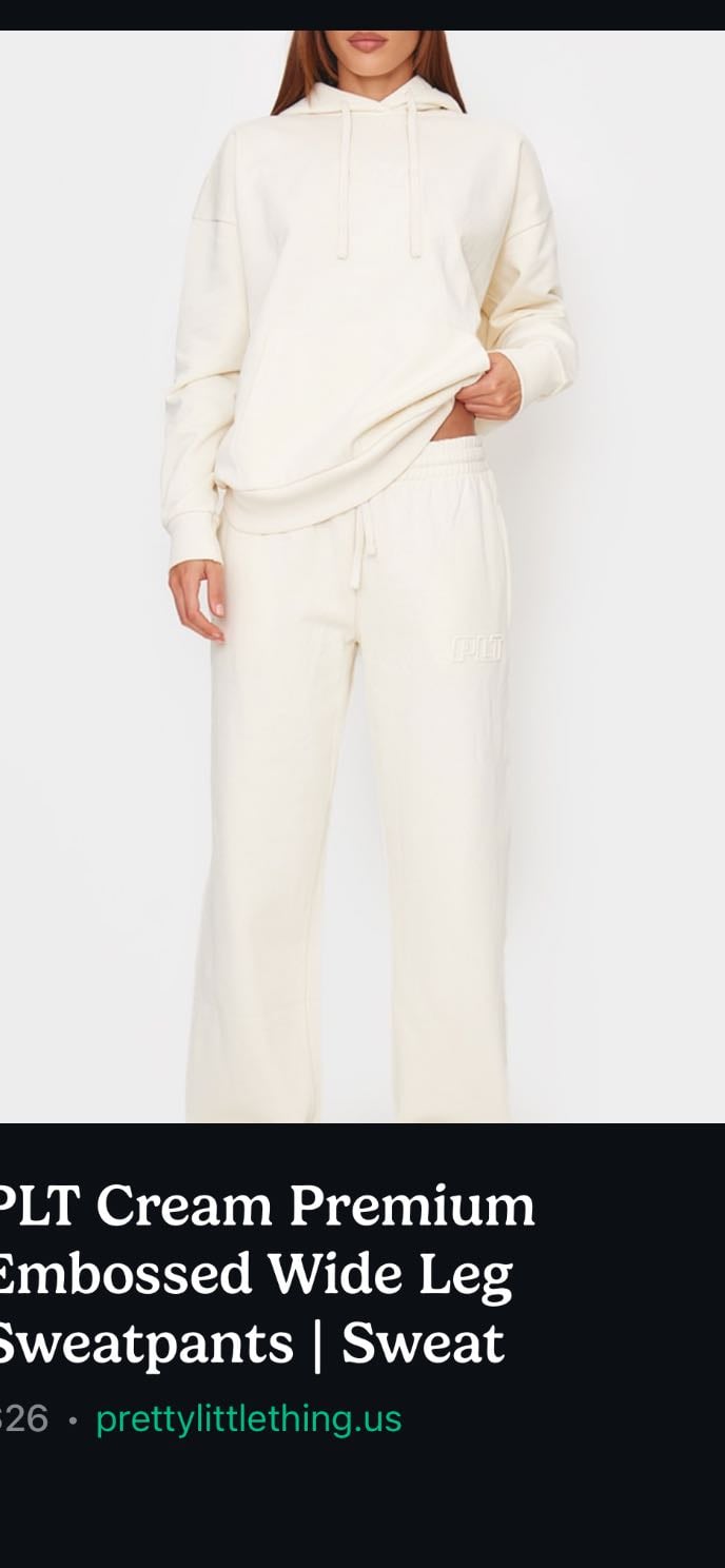 PLT wide leg sweat pants