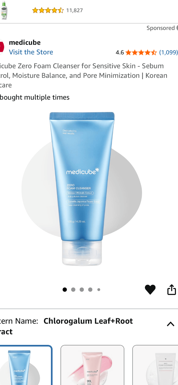 medicube Zero Foam Cleanser for Sensitive Skin