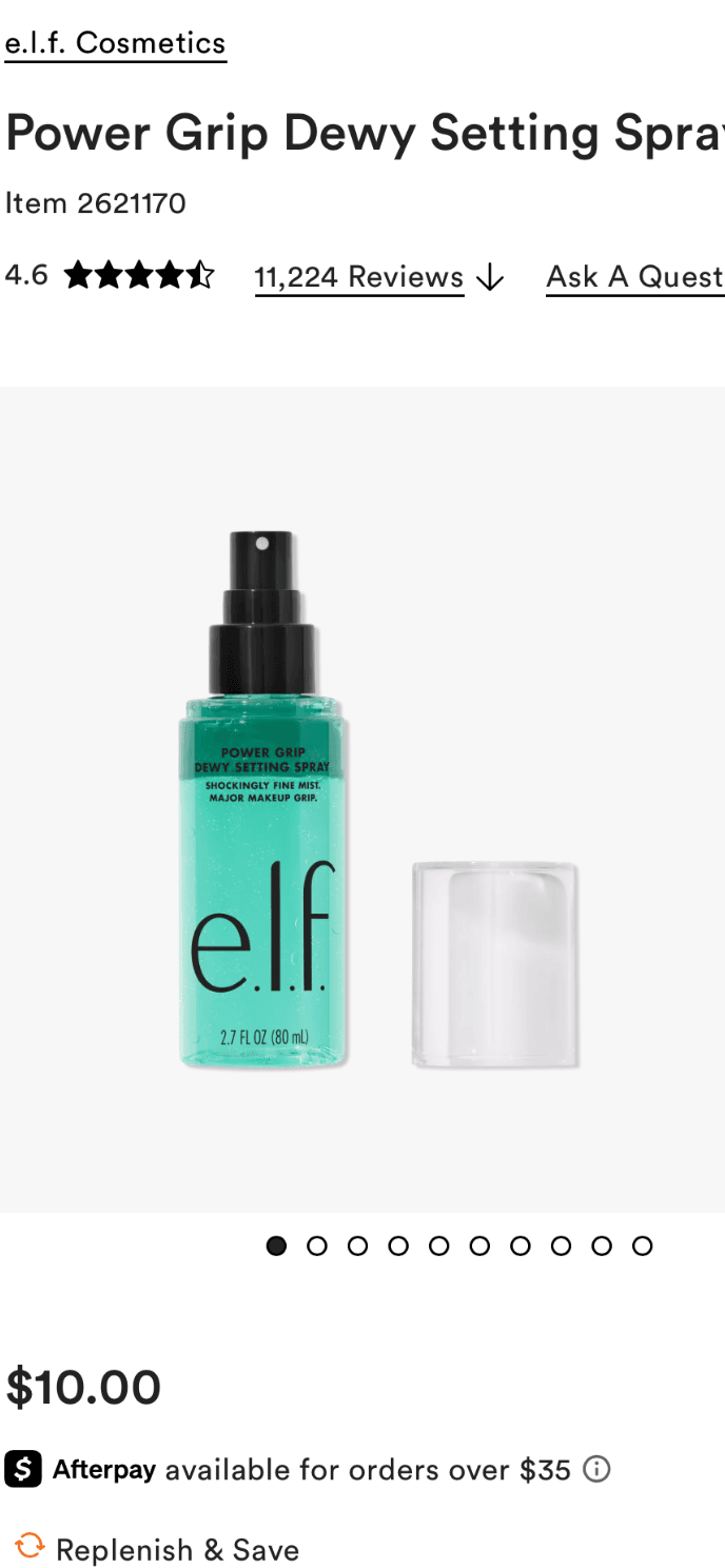 Power Grip Dewy Setting Spray