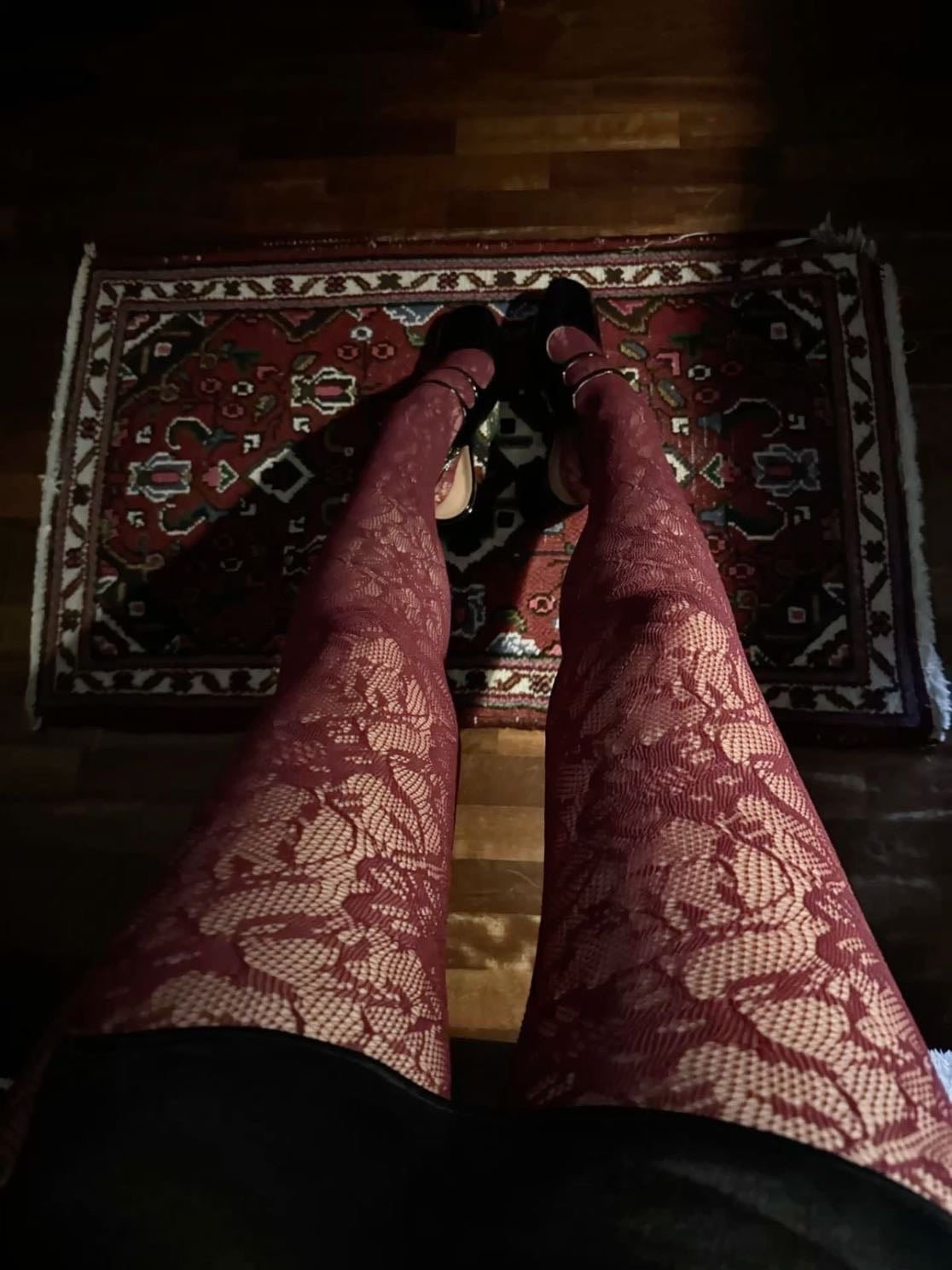 Floral tights