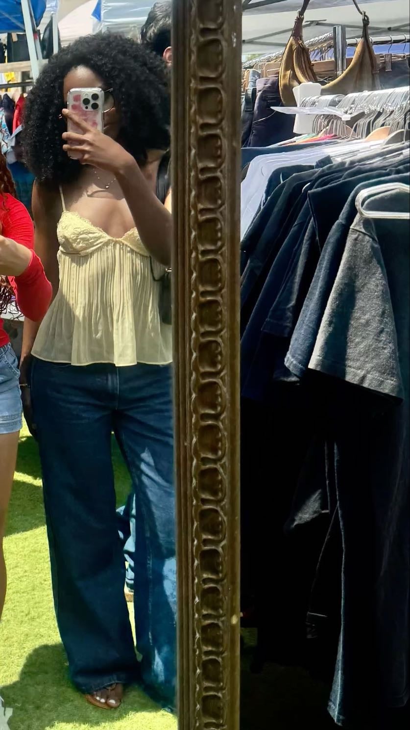 Babydoll top & Jeans