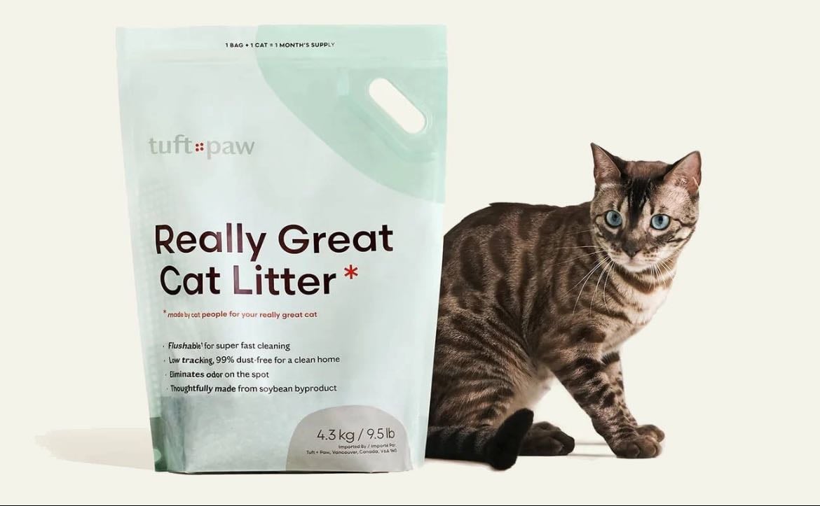 Tuft & paw tofu cat litter