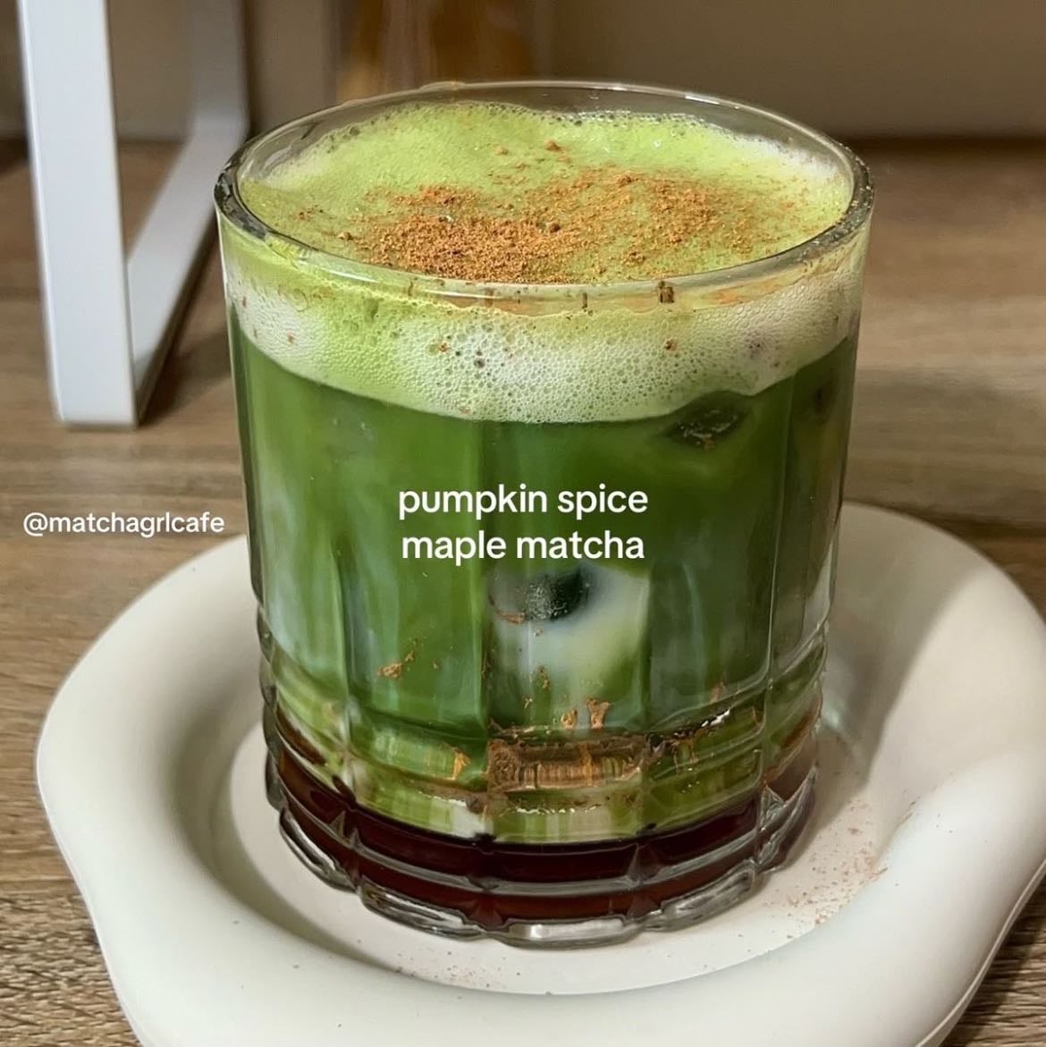 Pumpkin spice maple matcha