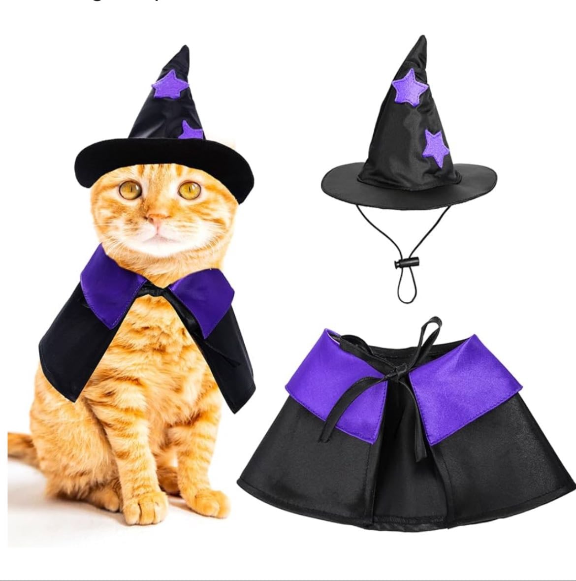 Dxhycc Halloween Pet Costume Cat Wizard Costume