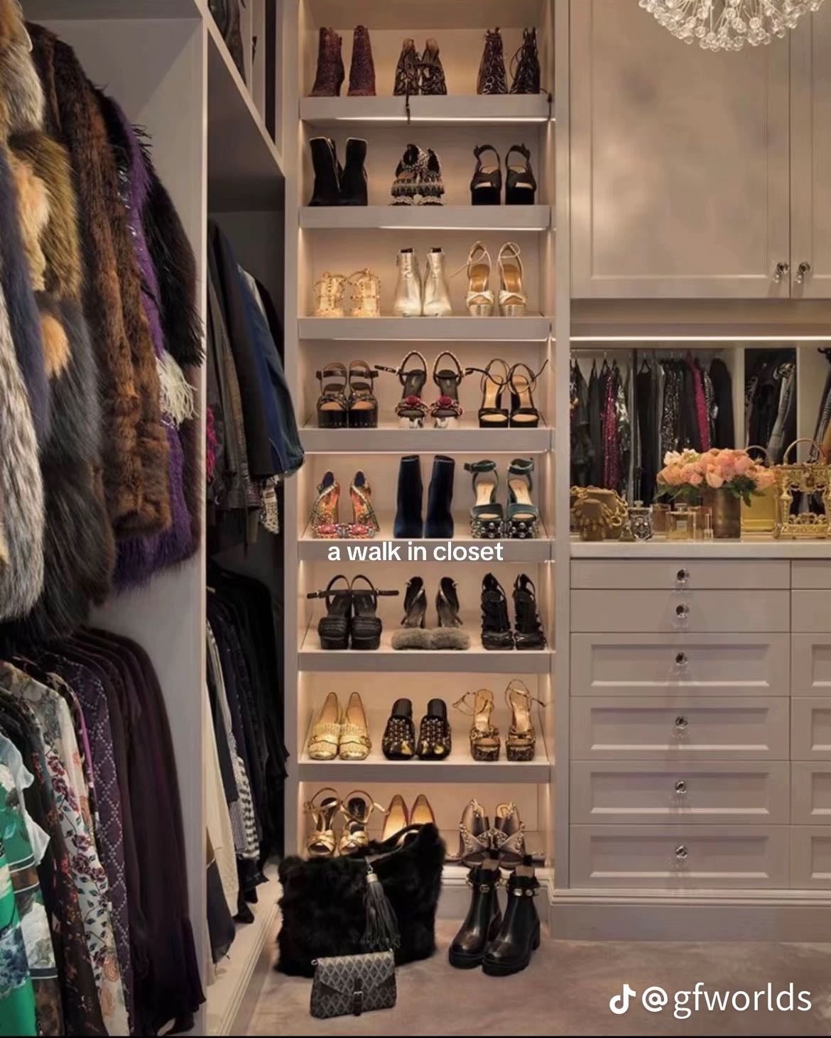 A walk in closet
