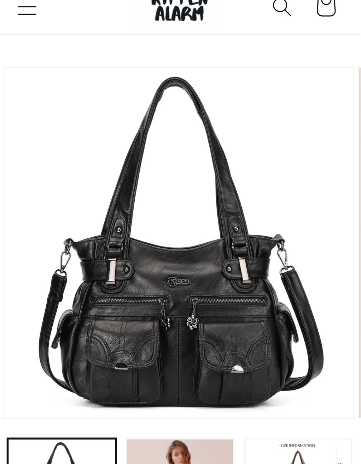 Leather messenger bag