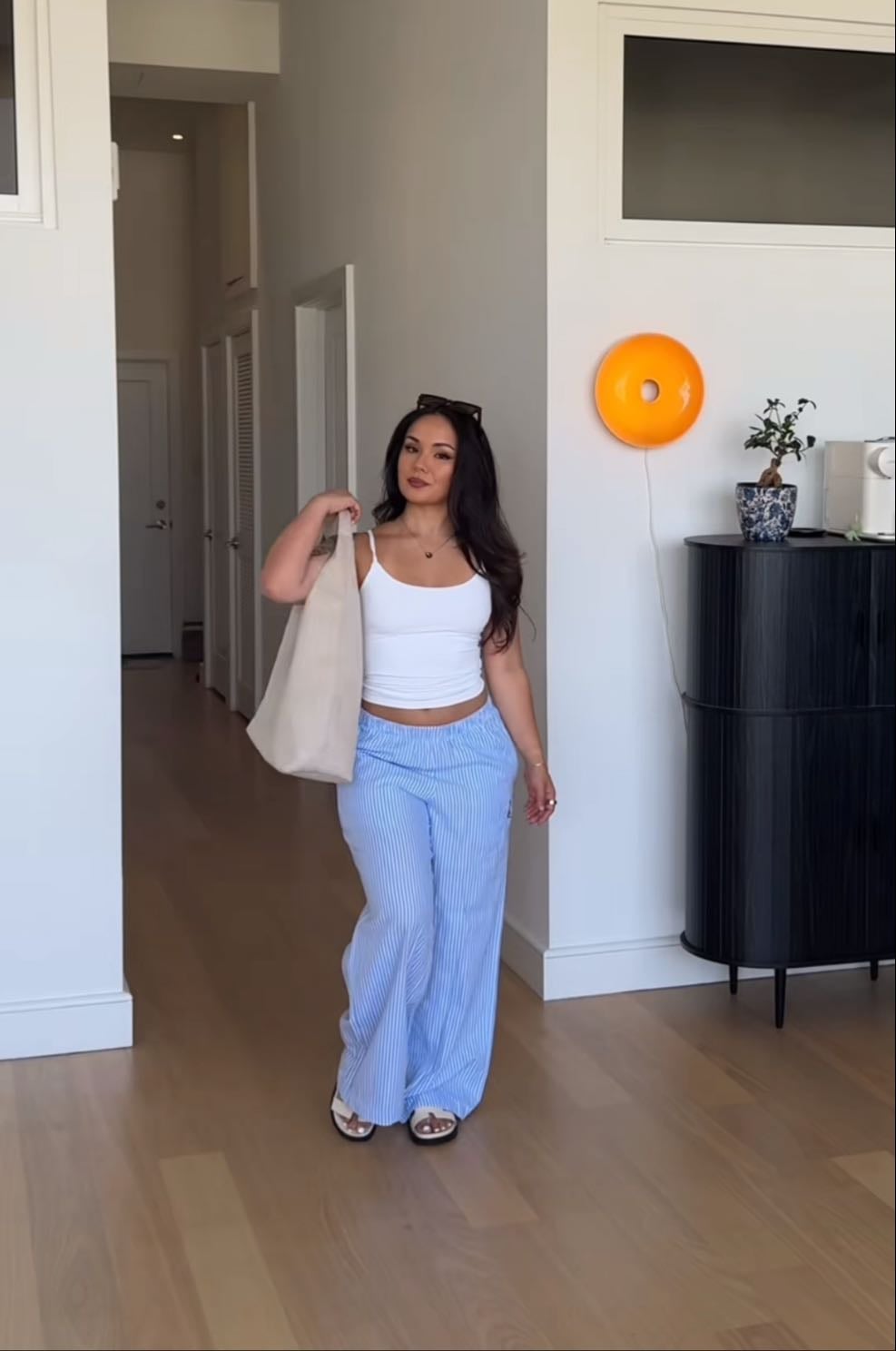 Tank + linen pants