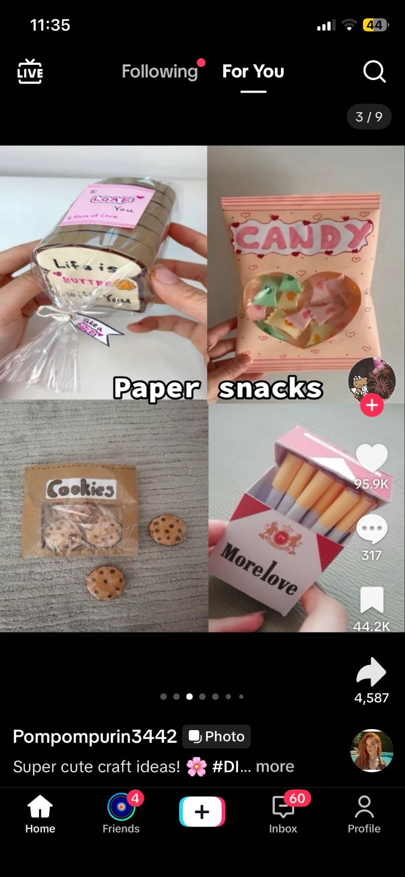 paper snacks