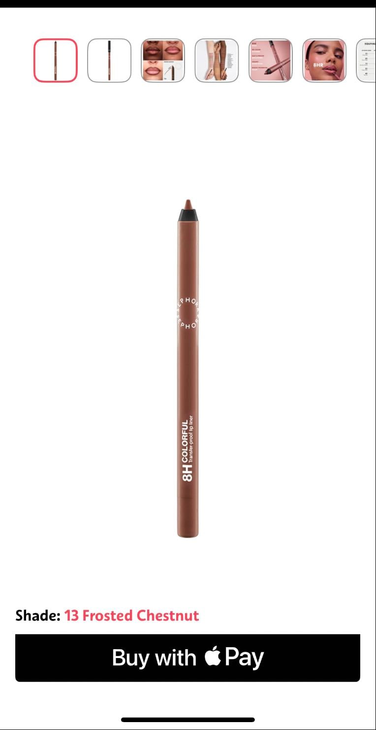 Sephora 8H Lip Liner - Frosted Chestnut