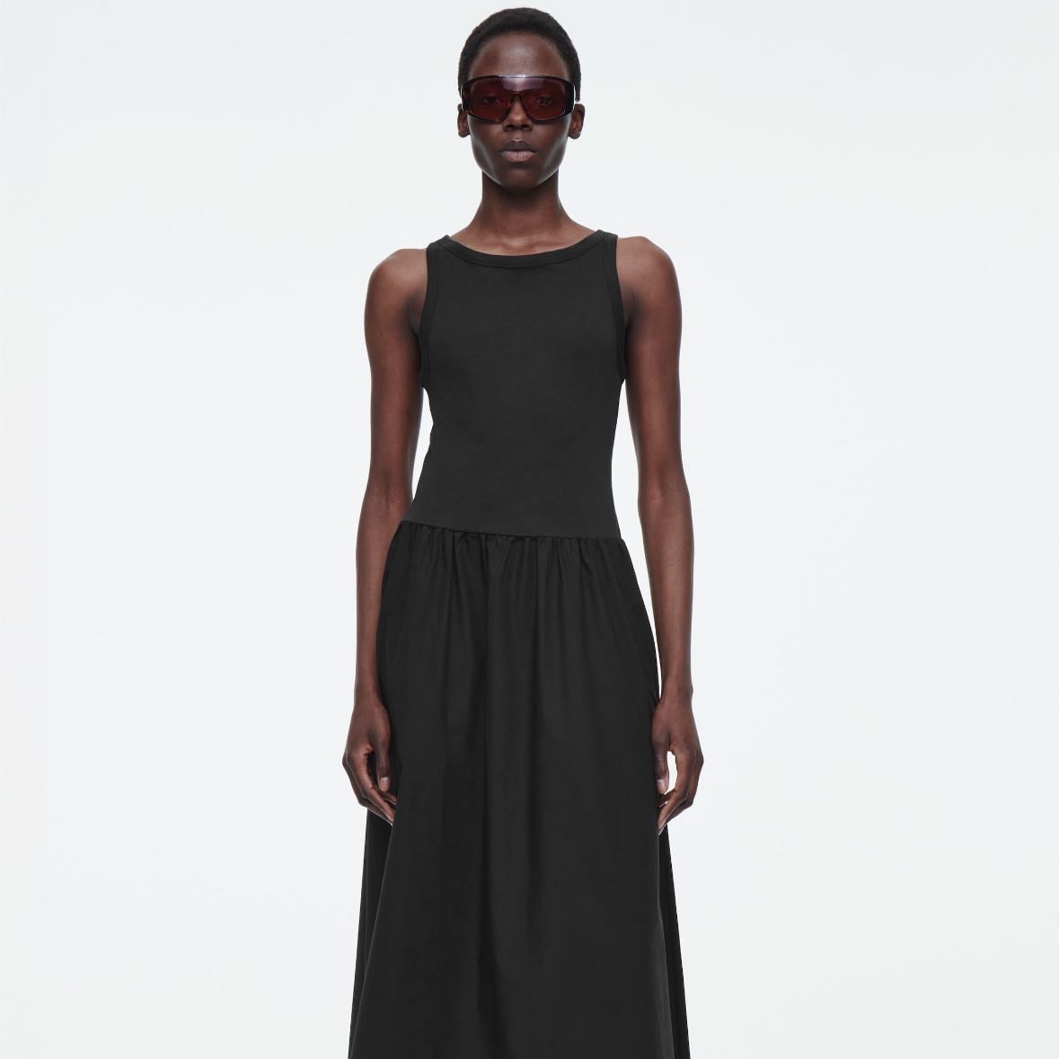 COS Contrast-Panel Dress