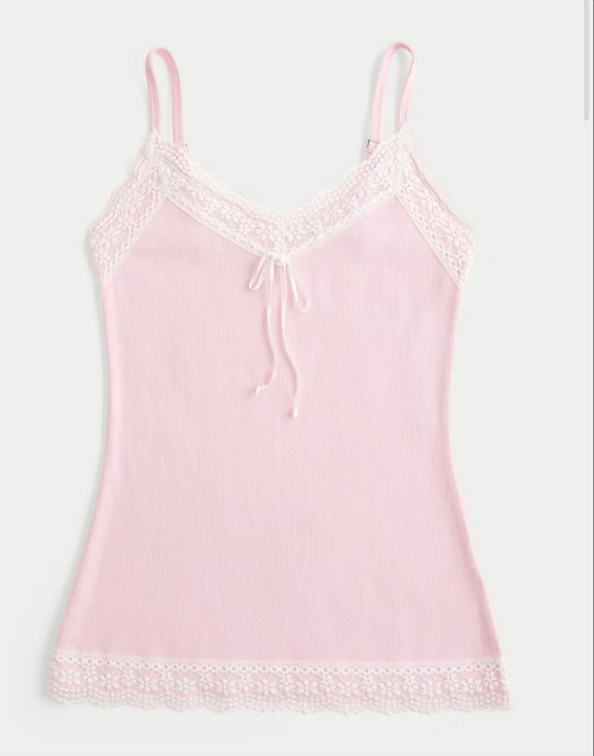 Hollister - lace trim cami - size m || $19.95