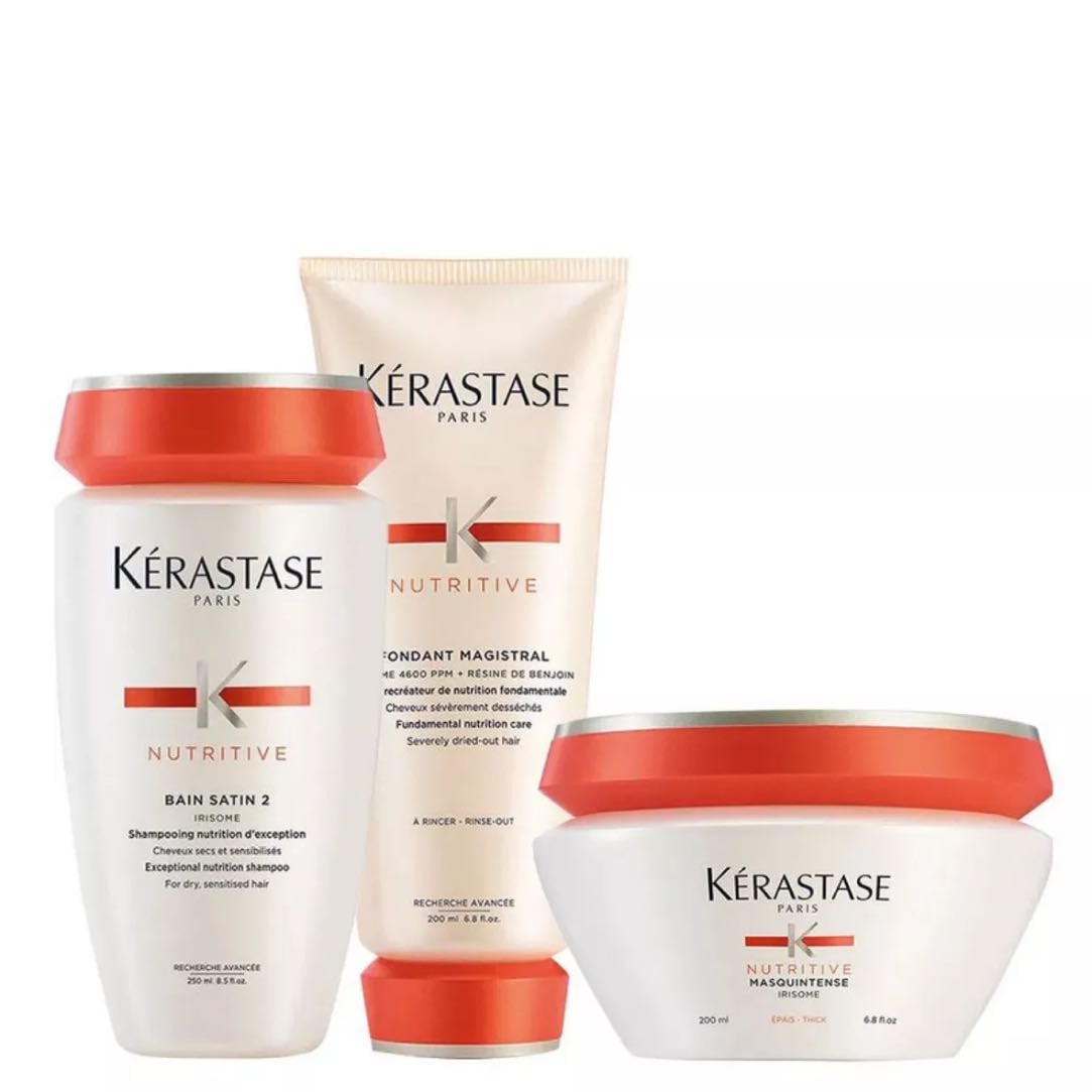 O set da Kérastase da linha nutritive
