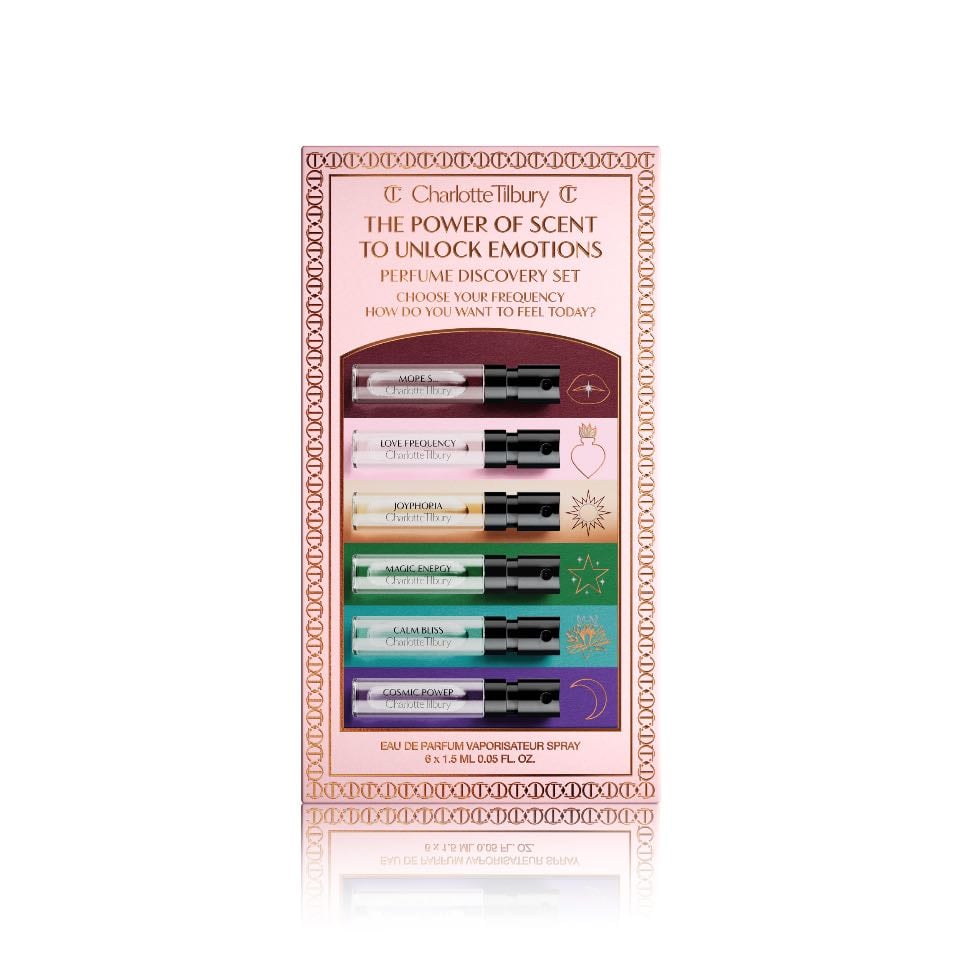 perfume testers tipo de los minis - si hay alguno barato o si hay algรบn kit de prueba ( osea los que vienen varios en un solo paquete como para regalo) o si te regalan alguno en alguna compra ๐
pd.: la foto es un ejemplo nomas no quiero los de charlotte tilbury necesariamente (si estรกn ricos capaz que si pero nunca los olรญ)