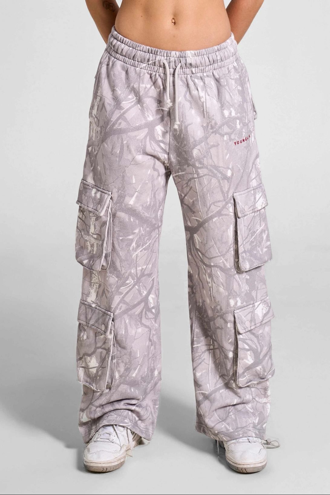 camo cargo joggers - young la
