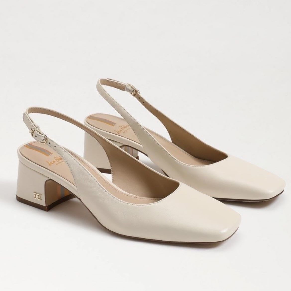 beige block heels