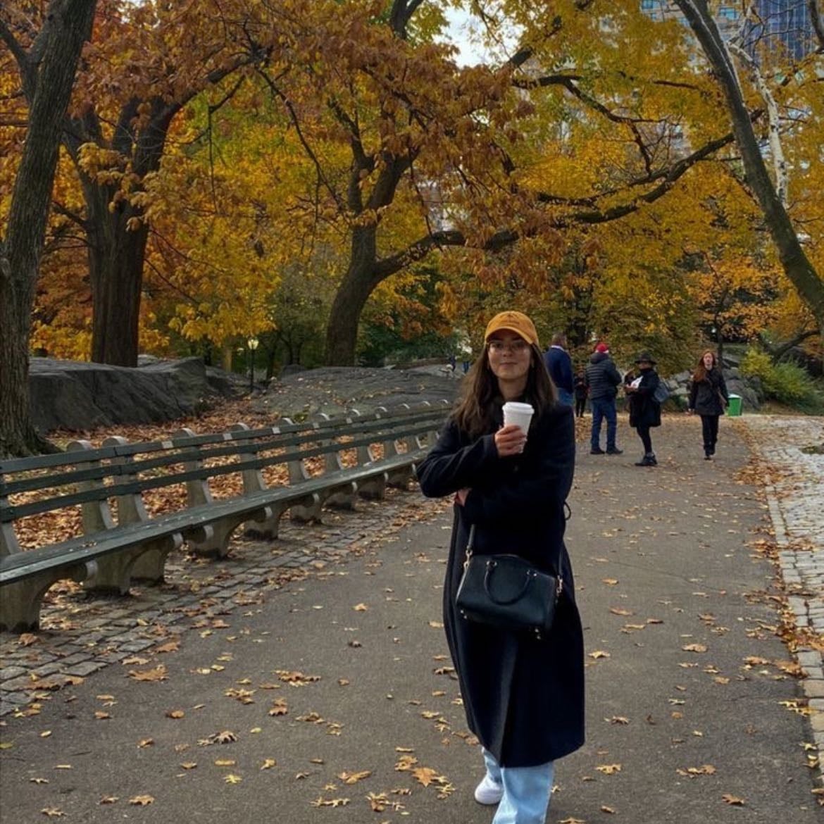 walking in a park