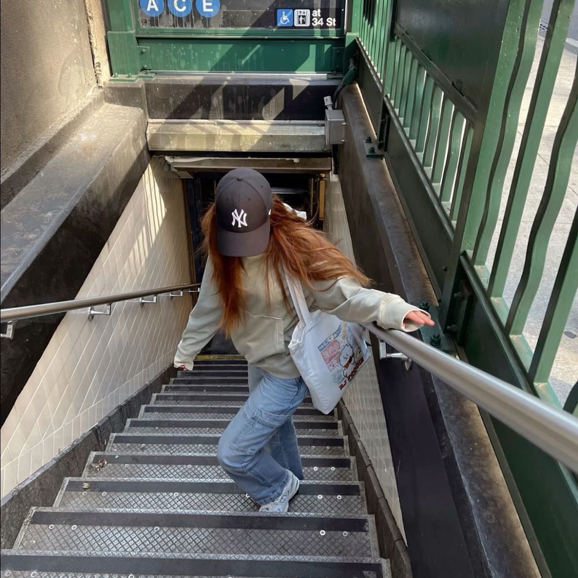 subway stairs