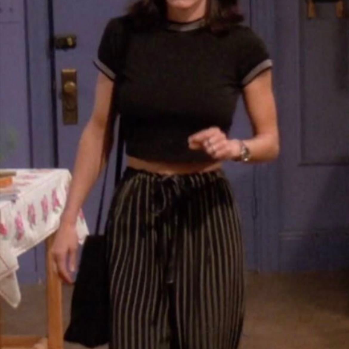 striped pants
