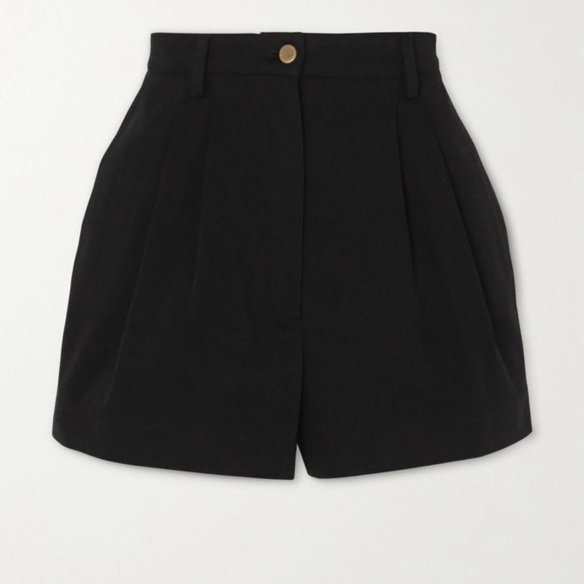 black shorts