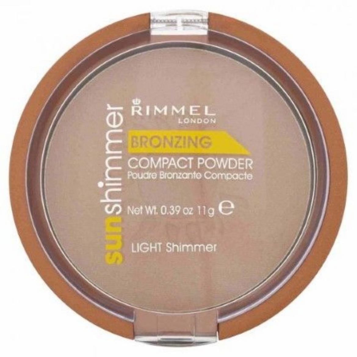 rimmel sun shimmer compact powder - shade LIGHT shimmer