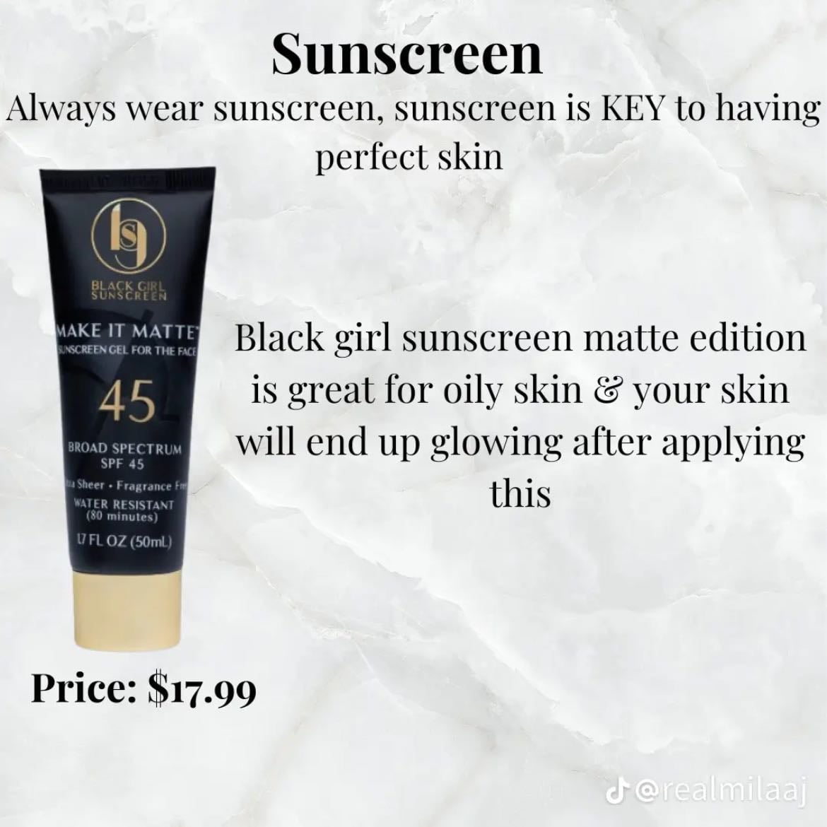 2 - Black Girl Sunscreen
