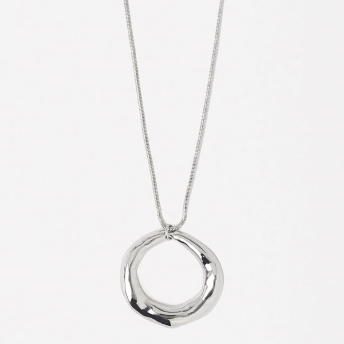 Silver Plated Necklace With Pendant - Parfois- 23$
