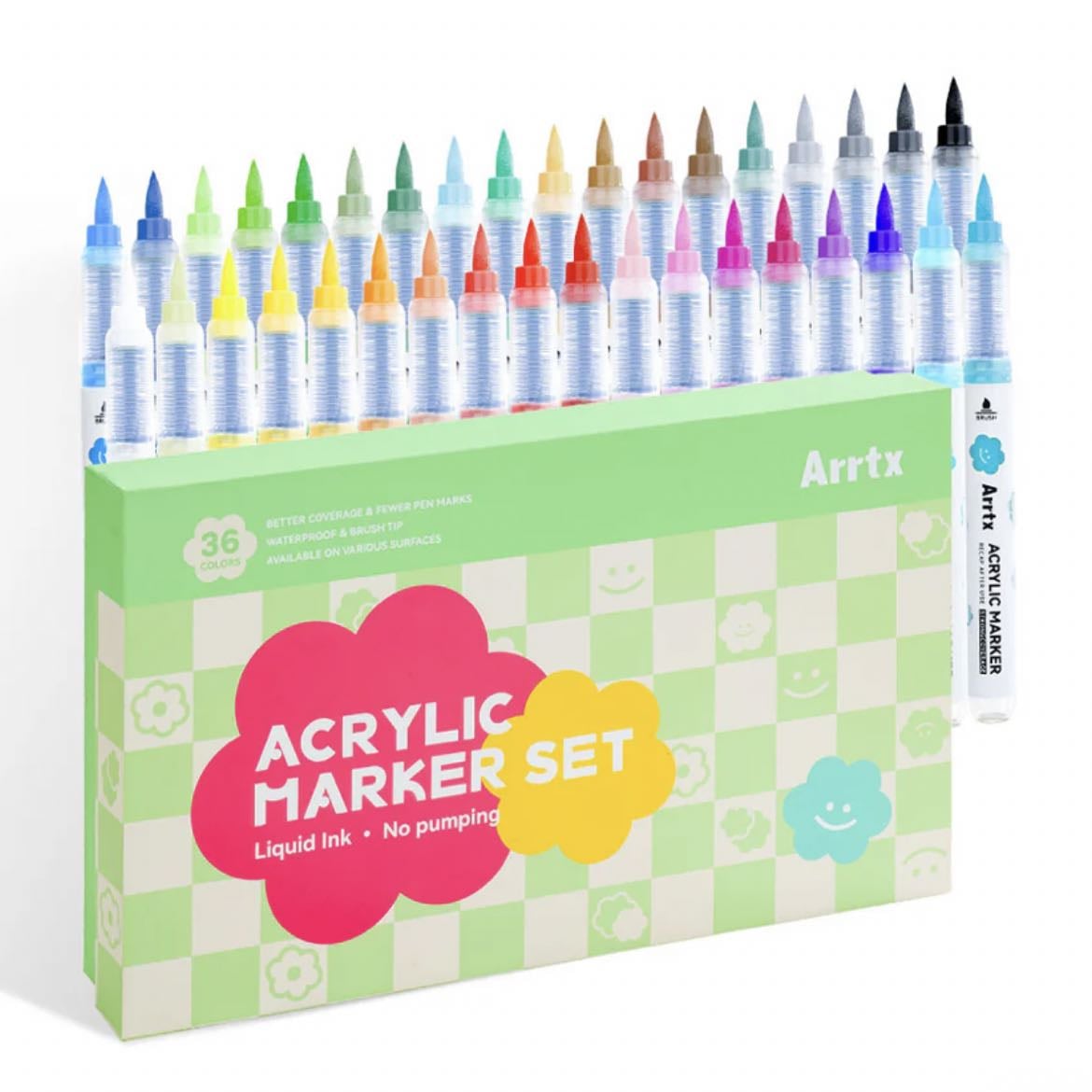 Arrtx 36 Colors Acrylic Paint Markers
