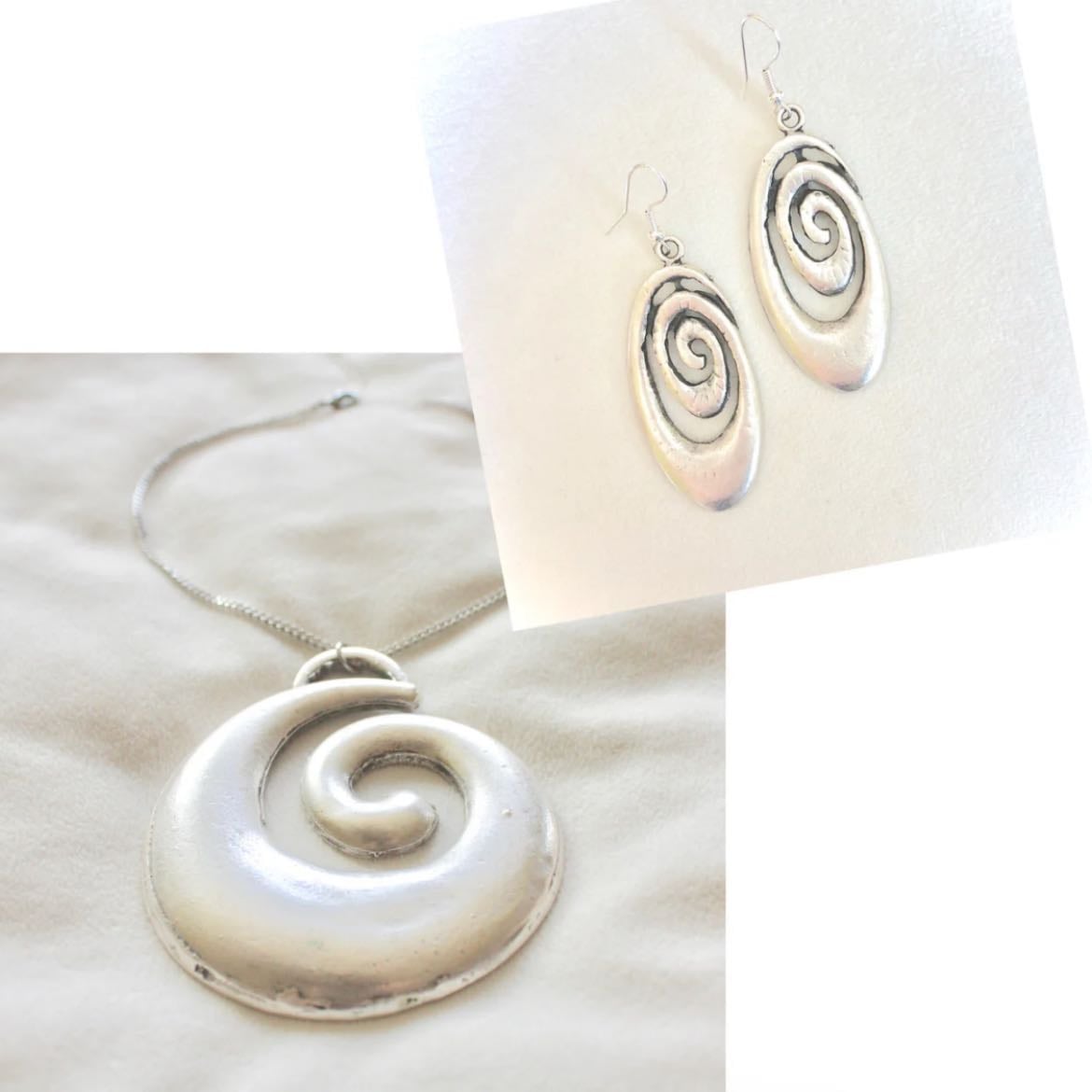 Spiral Necklace & Earrings - Crafturday- 95$