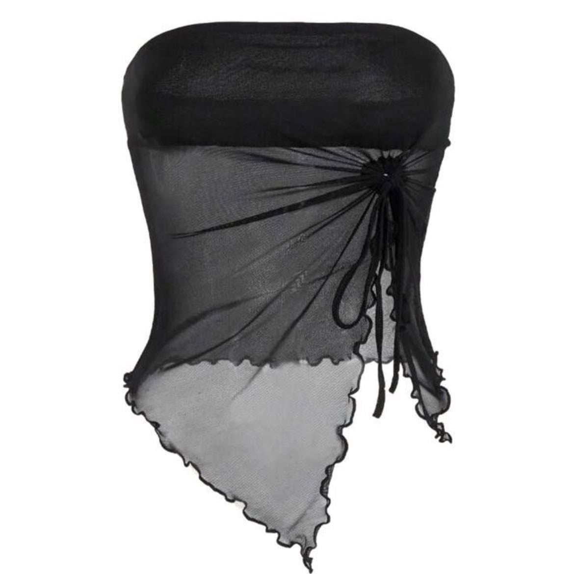 Black strapless