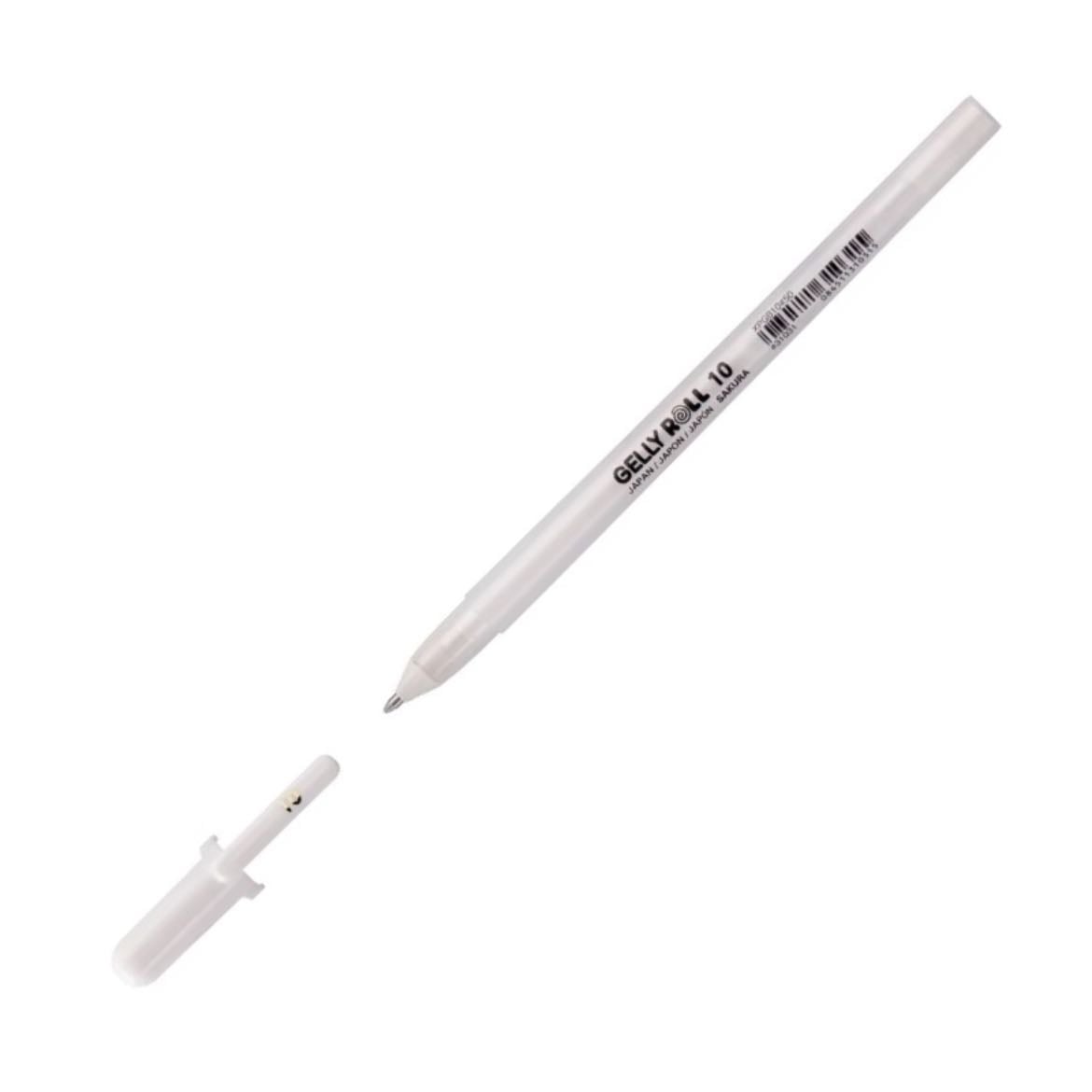 Lapicera blanca de gel