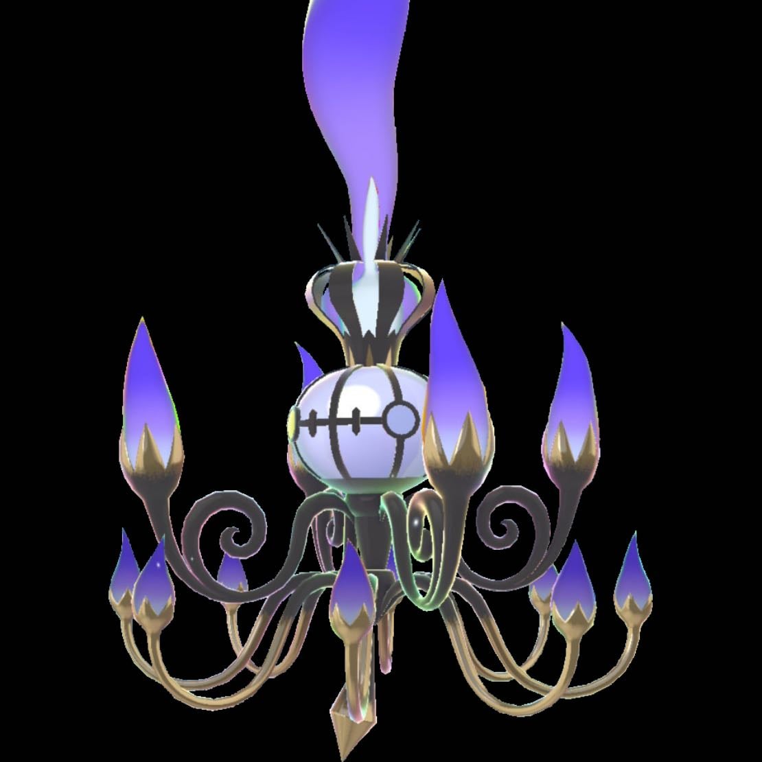 Mega Chandelure - Ghost / Fire