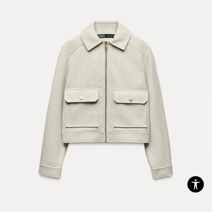 chaqueta soft Zara - (casi igual a la que tengo pero esta es blanca :v)