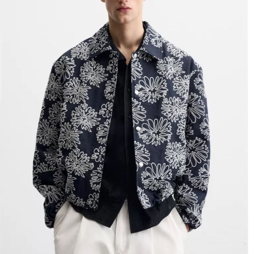 Chaqueta Oversized Bordada