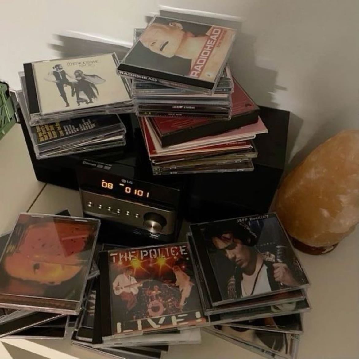 She owns almost all her fav albums on CD