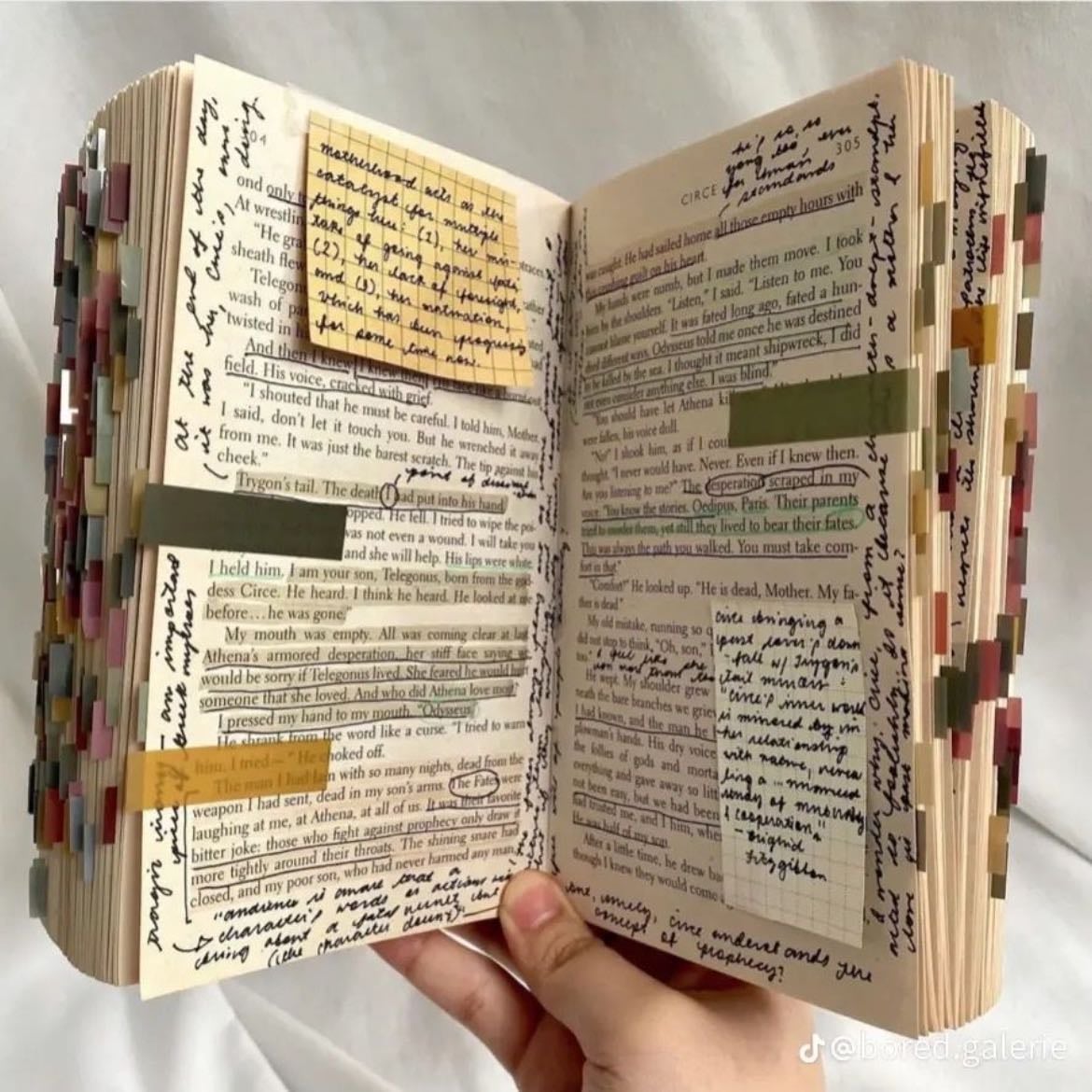 She annotates almost all her books - She highlights them too!