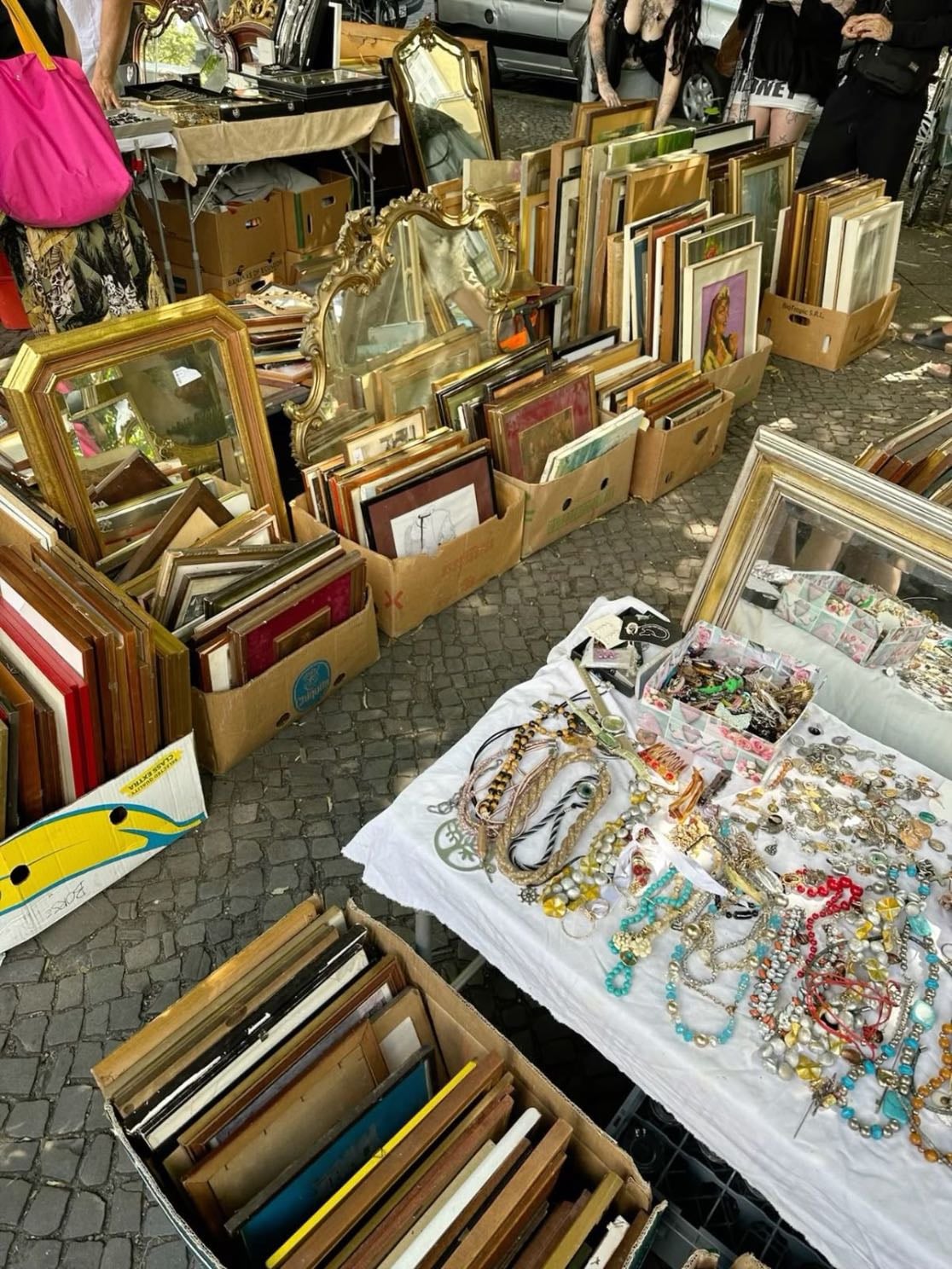 She loves the flea market - She goes there like every weekend!