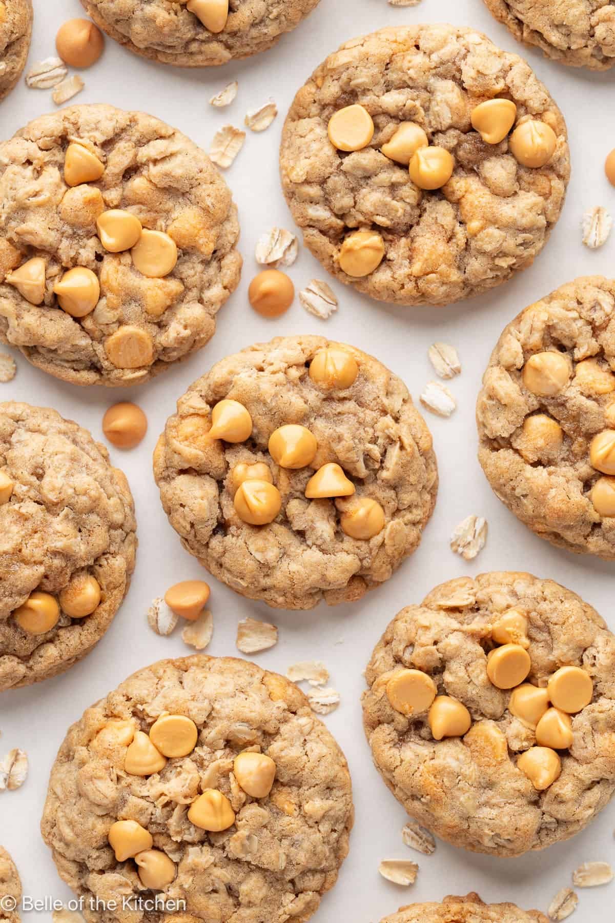 Chewy Oatmeal Butterscotch Cookies Recipe - Belle of the Kitchen