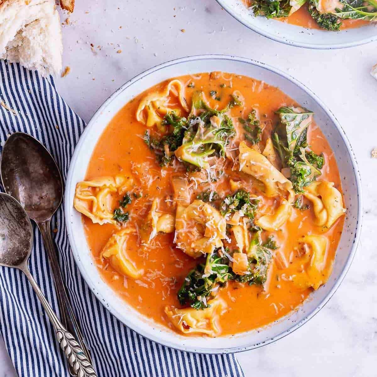 Tortellini Soup with Kale - The Cook Report
