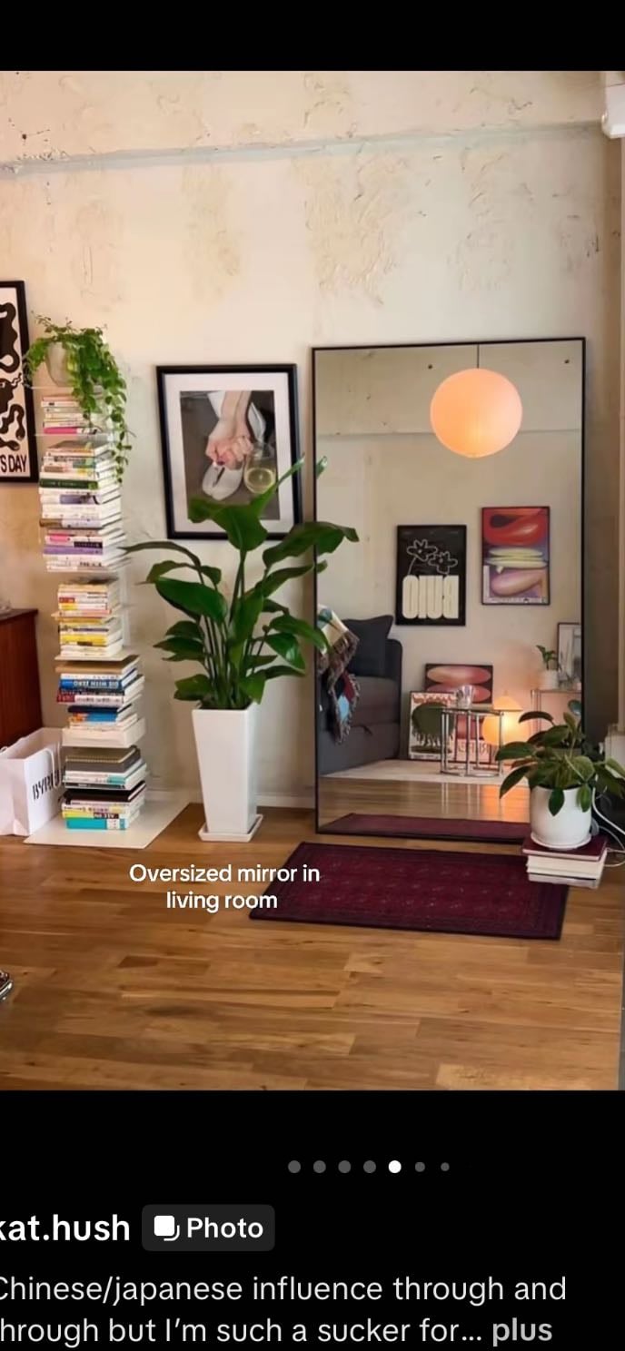 Oversized mirror